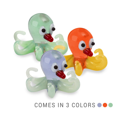 POP the octopus (in Tynies Collector's Frame) Miniature glass figurines 